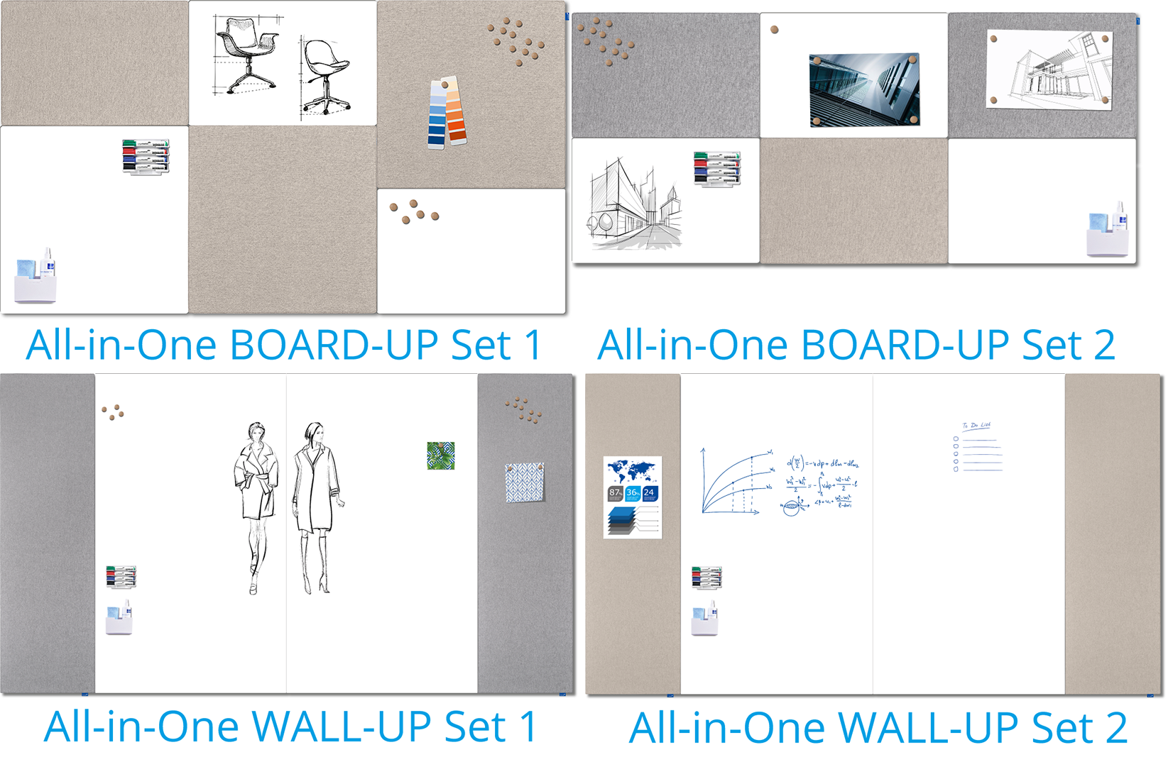 SPACE-UP Pinboard Sets